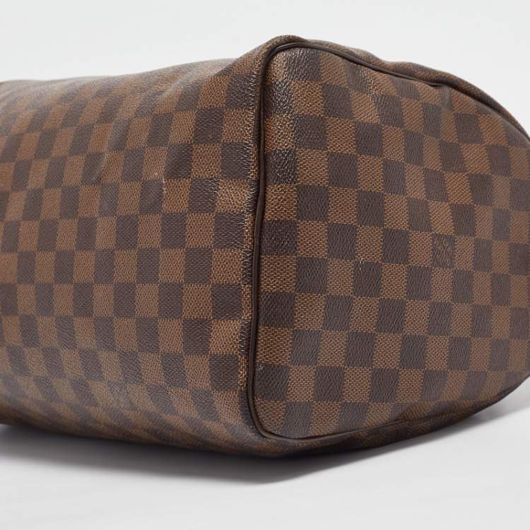 Pre Owned Louis Vuitton Damier Ebene Canvas Speedy 35 Bag