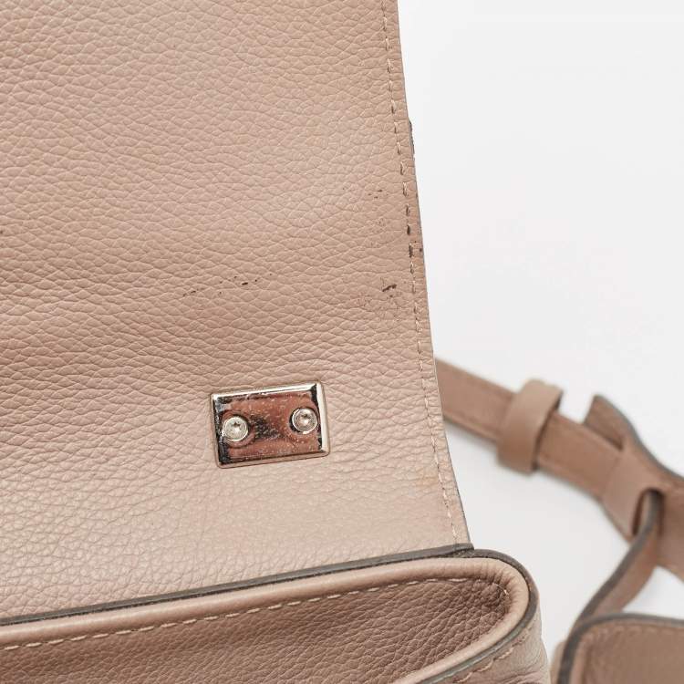 Pre Owned Louis Vuitton Beige Leather Lockme II BB Bag
