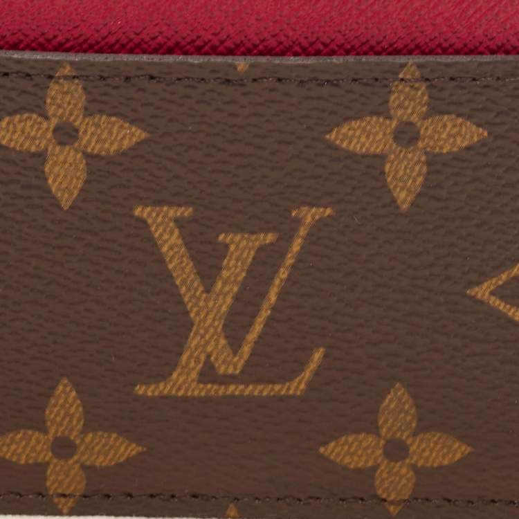 Pre Owned Louis Vuitton Fuchsia Monogram Canvas Card Holder