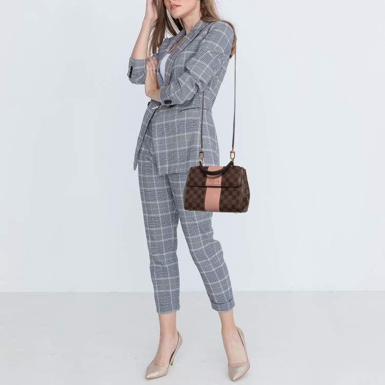 Pre Owned Louis Vuitton Magnolia Damier Ebene Bond Street BB Bag