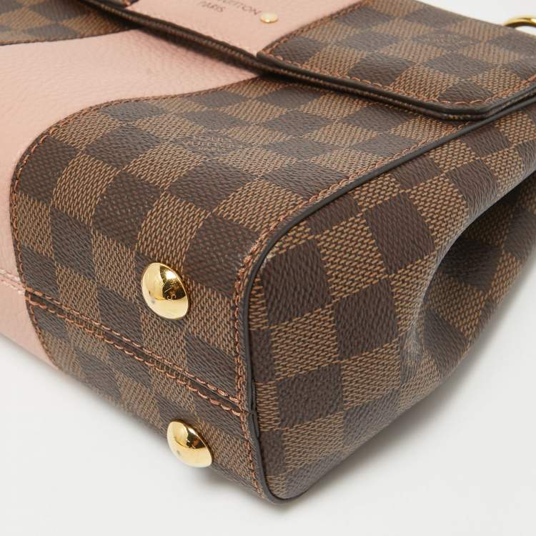 Pre Owned Louis Vuitton Magnolia Damier Ebene Bond Street BB Bag
