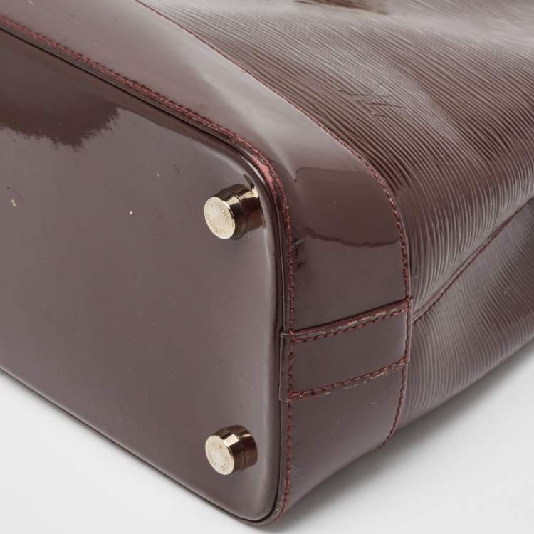 Pre Owned Louis Vuitton Bordeaux Electric Epi Leather Mirabeau GM Bag