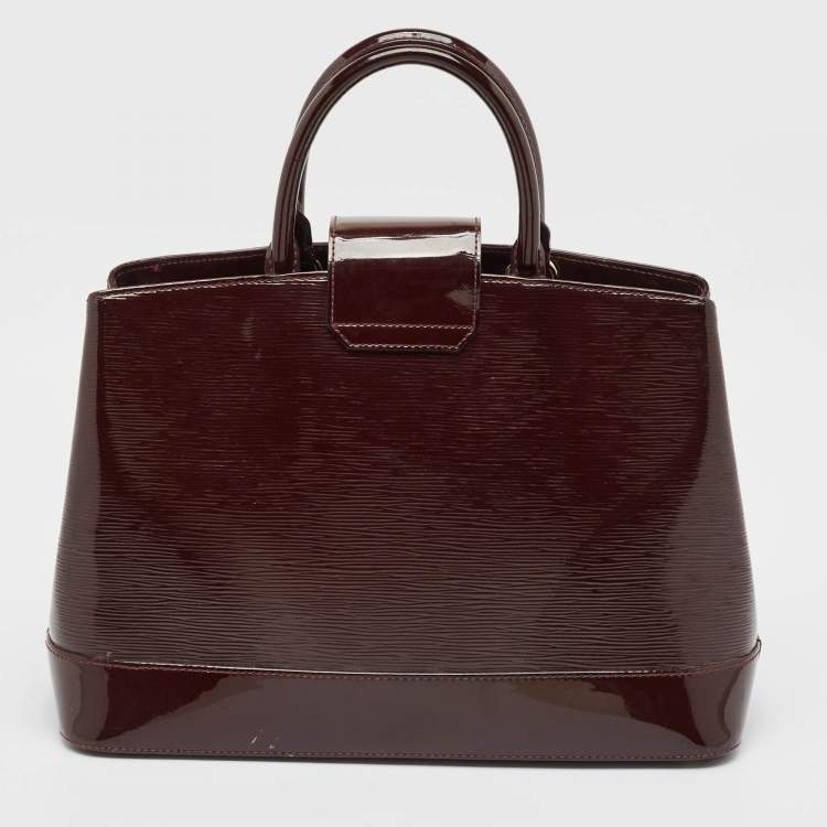 Pre Owned Louis Vuitton Bordeaux Electric Epi Leather Mirabeau GM Bag