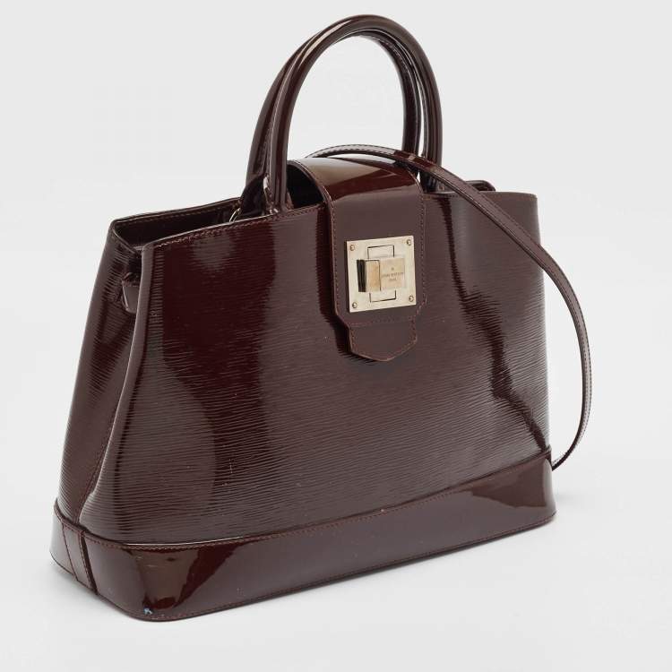 Pre Owned Louis Vuitton Bordeaux Electric Epi Leather Mirabeau GM Bag
