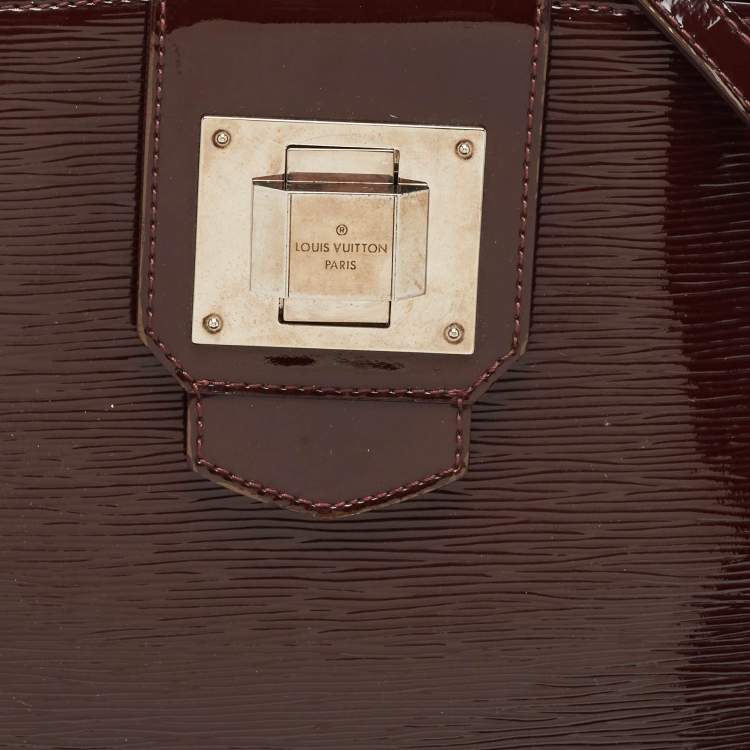 Pre Owned Louis Vuitton Bordeaux Electric Epi Leather Mirabeau GM Bag