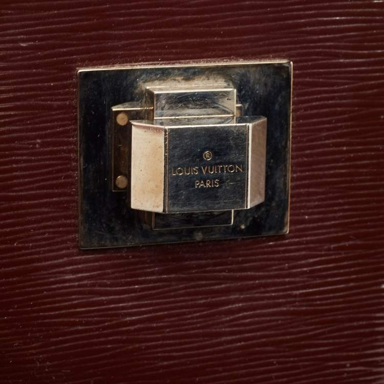 Pre Owned Louis Vuitton Bordeaux Electric Epi Leather Mirabeau GM Bag