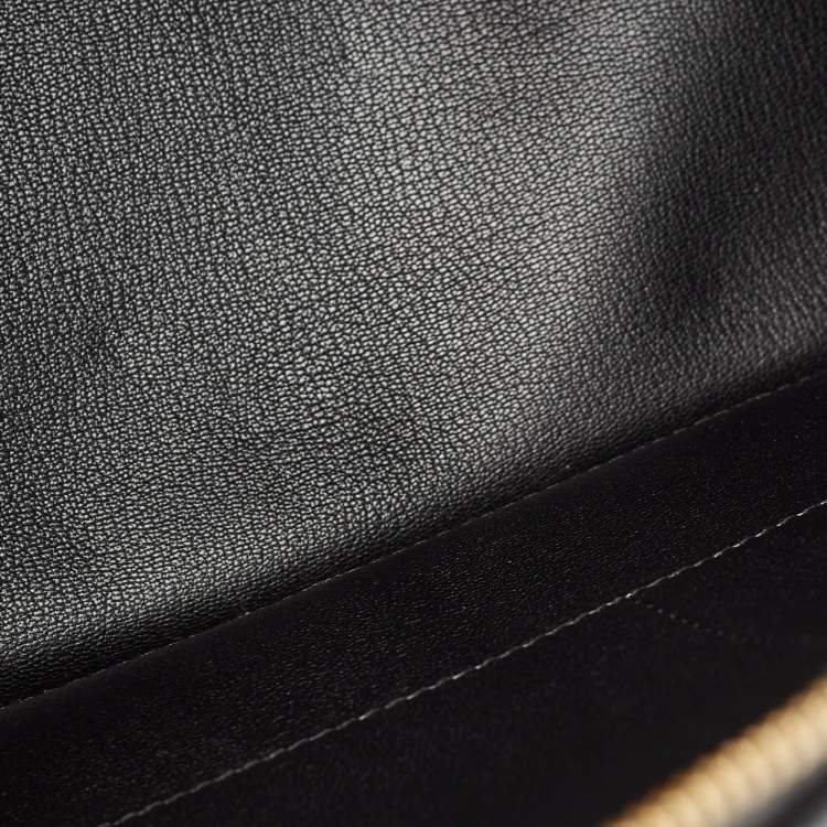 Pre Owned Louis Vuitton Black Ostrich Alma GM Bag