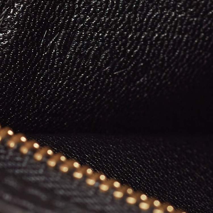 Pre Owned Louis Vuitton Black Ostrich Alma GM Bag