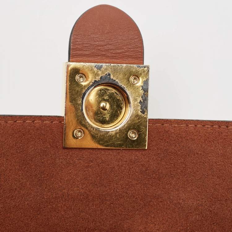 Pre Owned Louis Vuitton Caramel Monogram Canvas Locky BB Bag