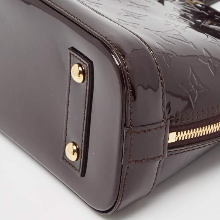 مملوكة مسبقًا Louis Vuitton Amarante Monogram Vernis Alma BB Bag