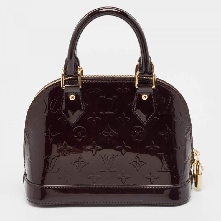 مملوكة مسبقًا Louis Vuitton Amarante Monogram Vernis Alma BB Bag
