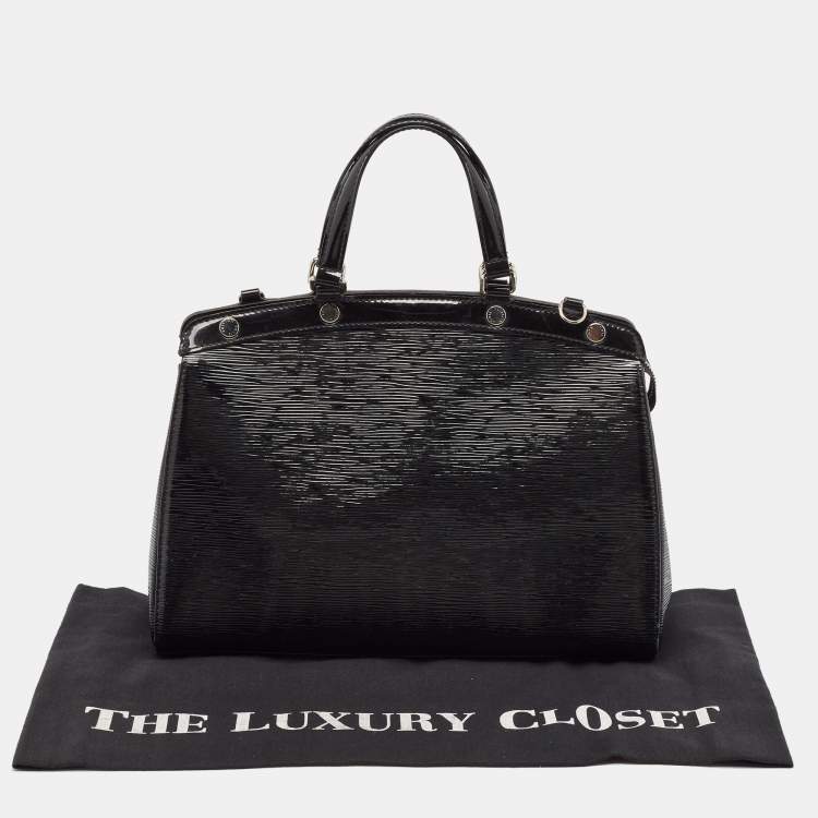 Pre Owned Louis Vuitton Black Electric Epi Leather Brea MM Bag