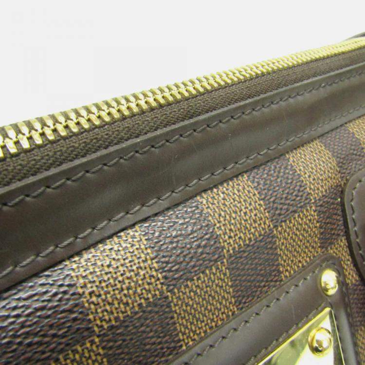 Pre Owned Louis Vuitton Brown Damier Ebene Canvas Berkeley Satchel