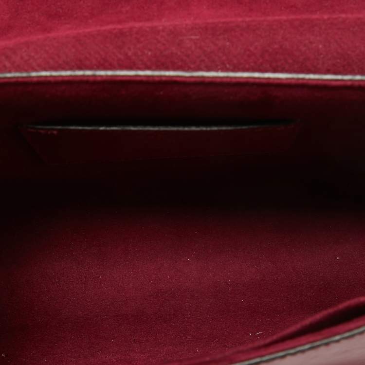 Pre Owned Louis Vuitton Magenta Epi Leather Twist MM Bag