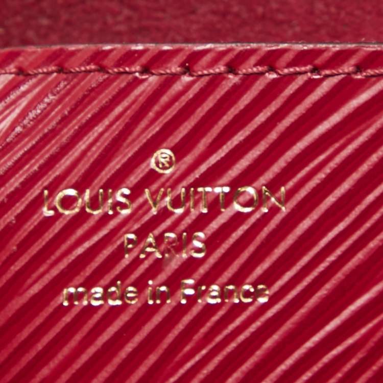 Pre Owned Louis Vuitton Magenta Epi Leather Twist MM Bag