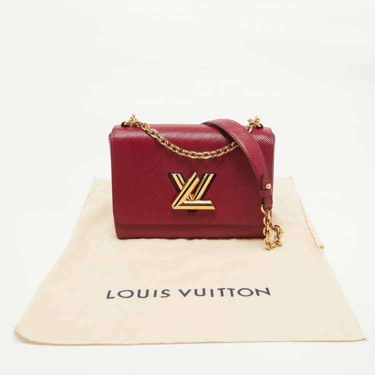 Pre Owned Louis Vuitton Magenta Epi Leather Twist MM Bag