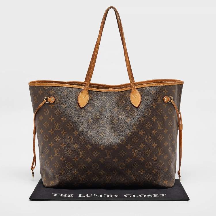 Pre Owned Louis Vuitton Monogram Canvas Neverfull GM Bag