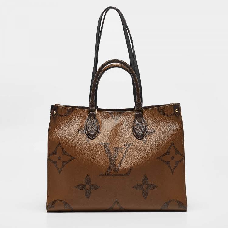 Pre Owned Louis Vuitton Reverse Monogram Canvas Giant Onthego MM Bag