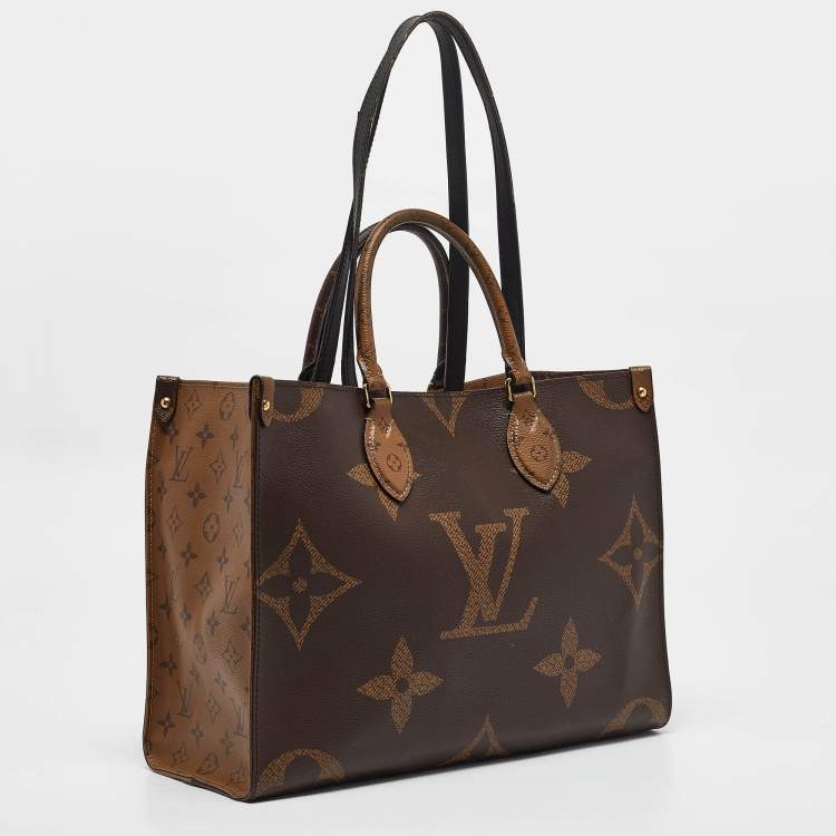 Pre Owned Louis Vuitton Reverse Monogram Canvas Giant Onthego MM Bag