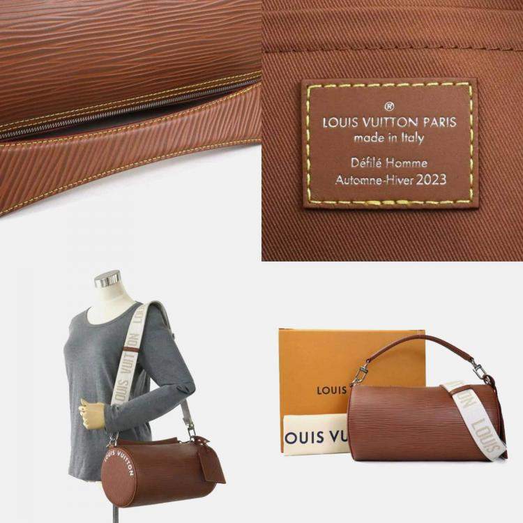 Pre Owned Louis Vuitton Brown Epi Leather Soft Portion Shoulder Bag