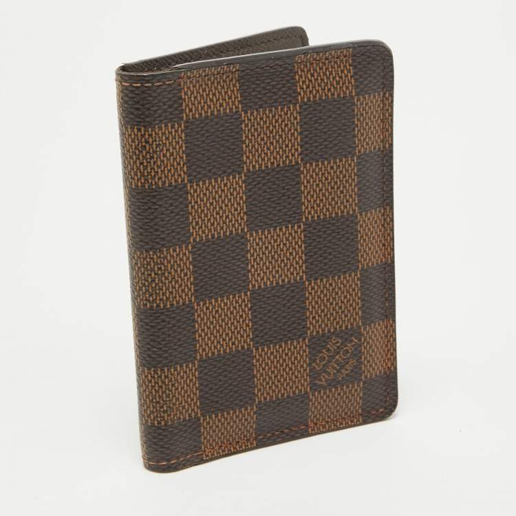 Pre Owned Louis Vuitton Damier Ebene Canvas Pocket Organizer