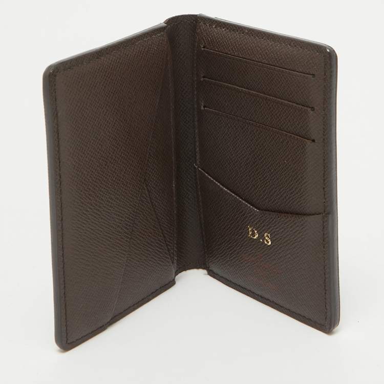 Pre Owned Louis Vuitton Damier Ebene Canvas Pocket Organizer