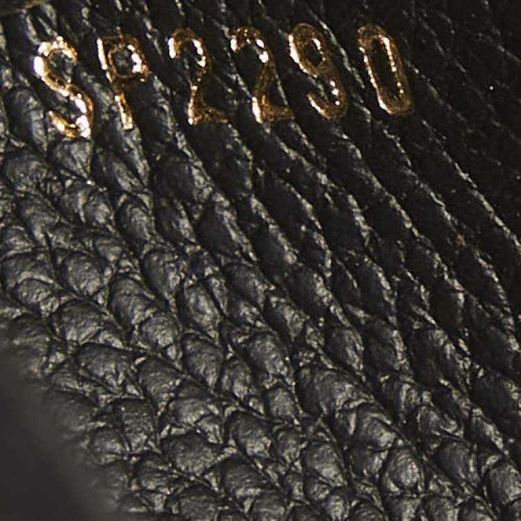 Pre Owned Louis Vuitton Black Monogram Empreinte Leather Victorine Wallet