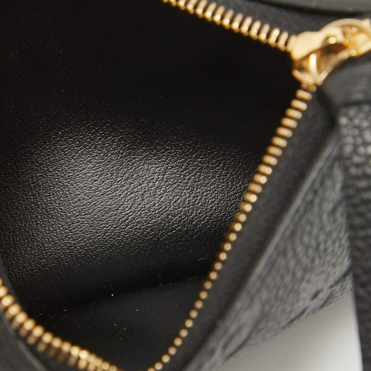 Pre Owned Louis Vuitton Black Monogram Empreinte Leather Victorine Wallet