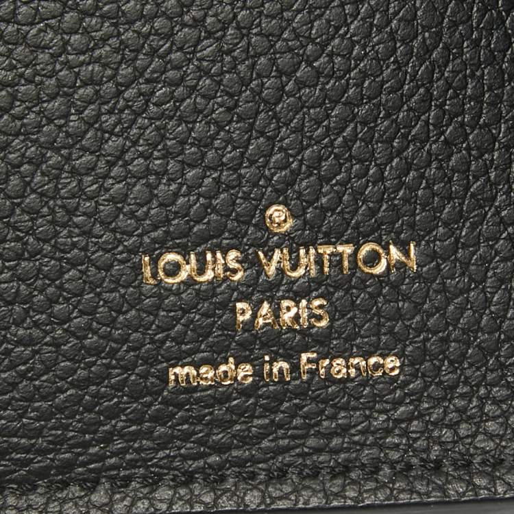 Pre Owned Louis Vuitton Black Monogram Empreinte Leather Victorine Wallet