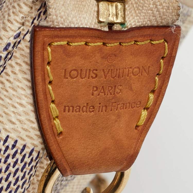 Pre Owned Louis Vuitton Damier Azur Canvas Mini Pochette Accessoires