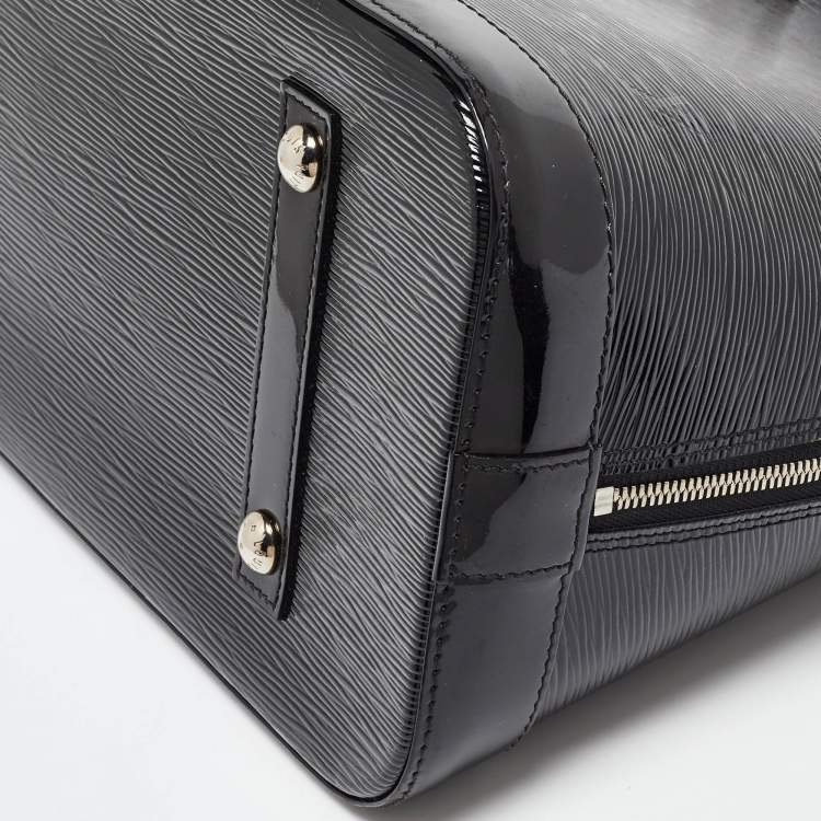 Pre Owned Louis Vuitton Black Electric Epi Leather Alma GM Bag