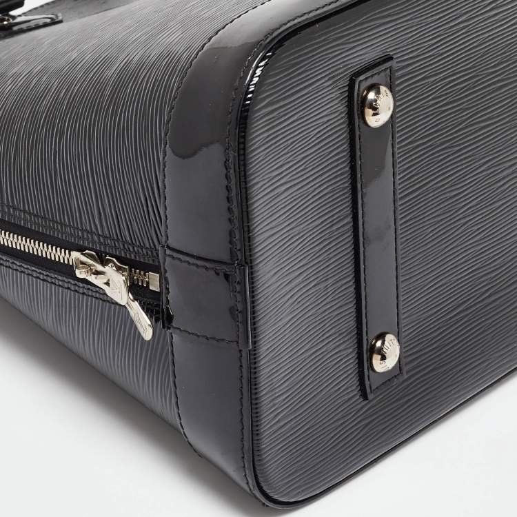 Pre Owned Louis Vuitton Black Electric Epi Leather Alma GM Bag
