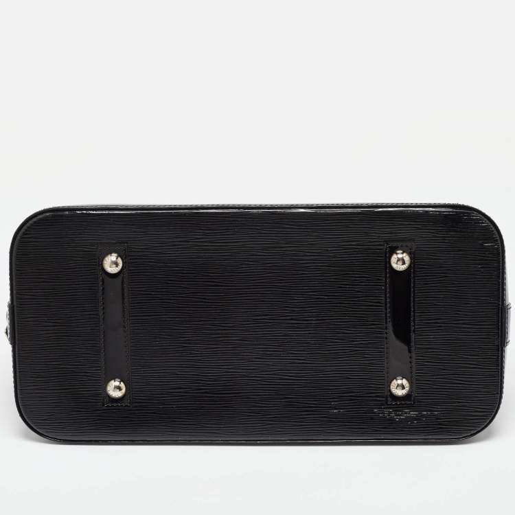 Pre Owned Louis Vuitton Black Electric Epi Leather Alma GM Bag