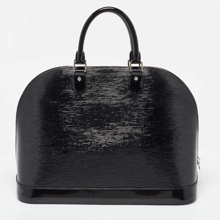 Pre Owned Louis Vuitton Black Electric Epi Leather Alma GM Bag
