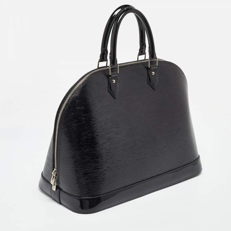 Pre Owned Louis Vuitton Black Electric Epi Leather Alma GM Bag