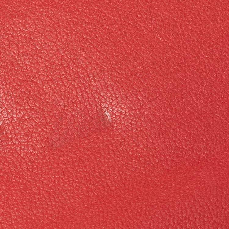 Pre Owned Louis Vuitton Orange Alligator Leather Vivienne LV Long Wallet
