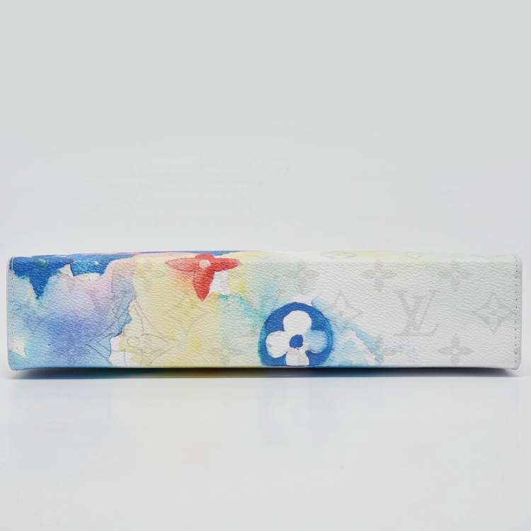 Pre Owned Louis Vuitton Multicolor Monogram Watercolor Pochette Voyage MM
