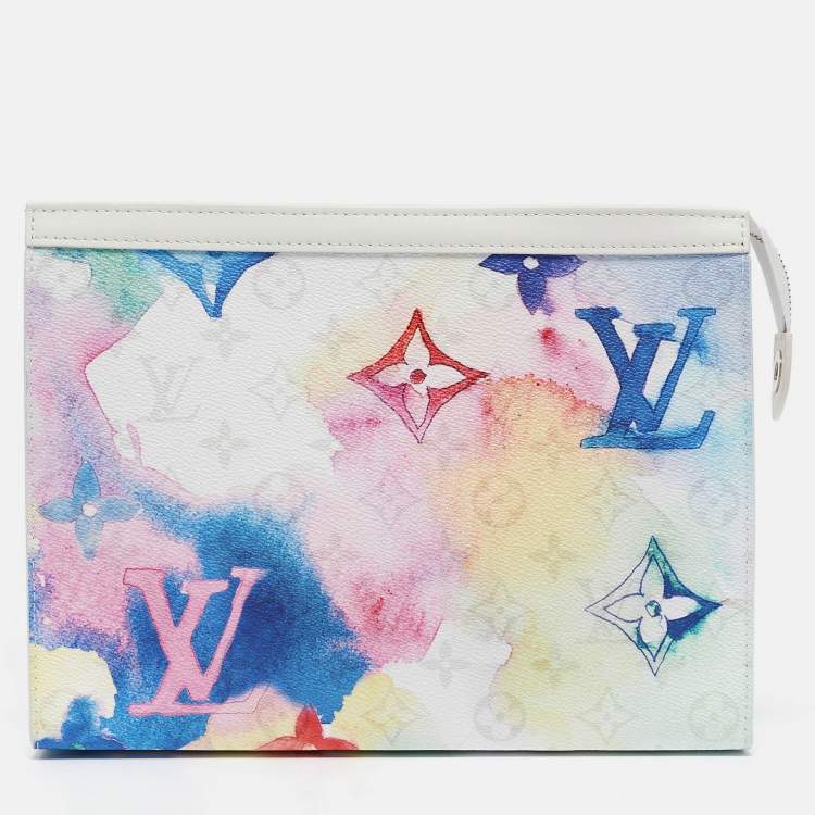 Pre Owned Louis Vuitton Multicolor Monogram Watercolor Pochette Voyage MM