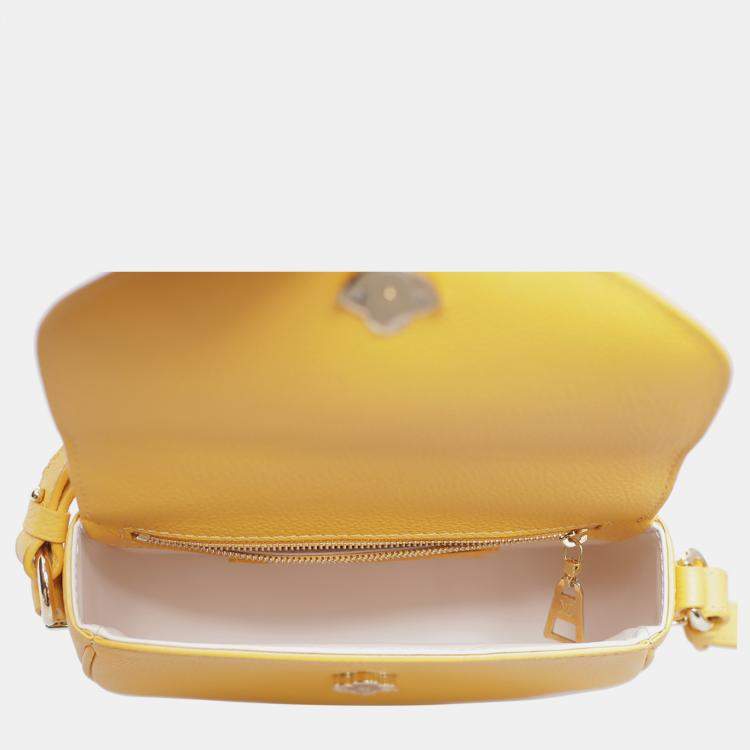 Pre Owned Louis Vuitton Light Orange Pont 9 Soft PM Bag