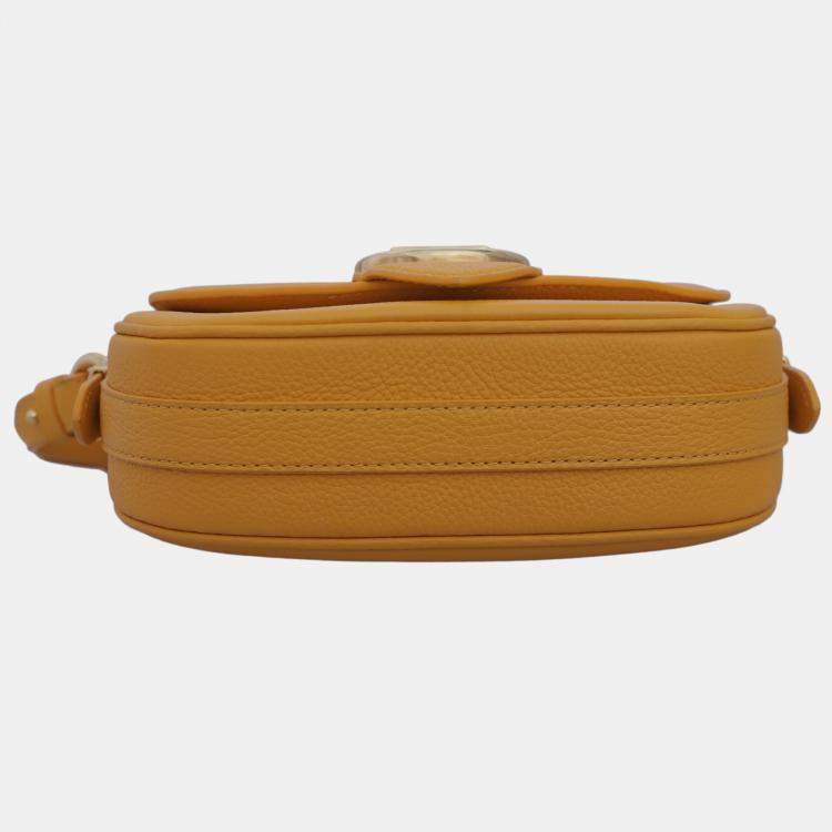 Pre Owned Louis Vuitton Light Orange Pont 9 Soft PM Bag