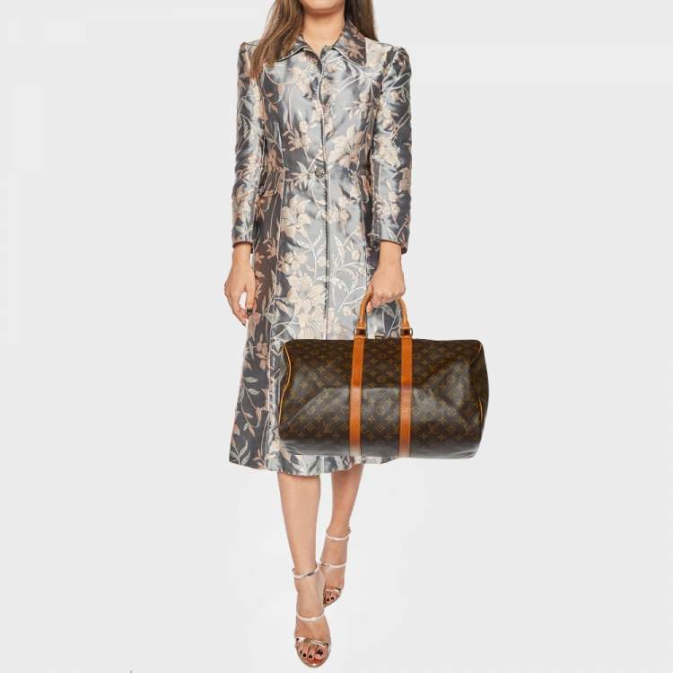 Pre Owned Louis Vuitton Monogram Canvas Keepall Bandoulière 45 Bag