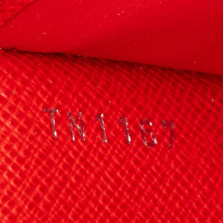 Pre Owned Louis Vuitton Coquelicot Epi Leather Twist Wallet
