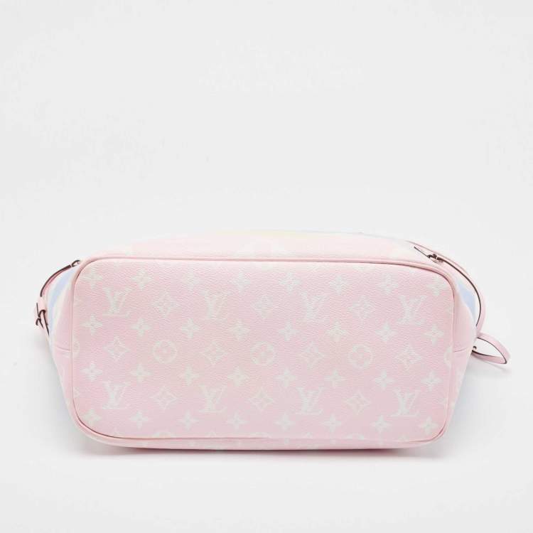 Pre Owned Louis Vuitton Pastel Tie Dye Monogram Canvas Neverfull Escale MM Bag