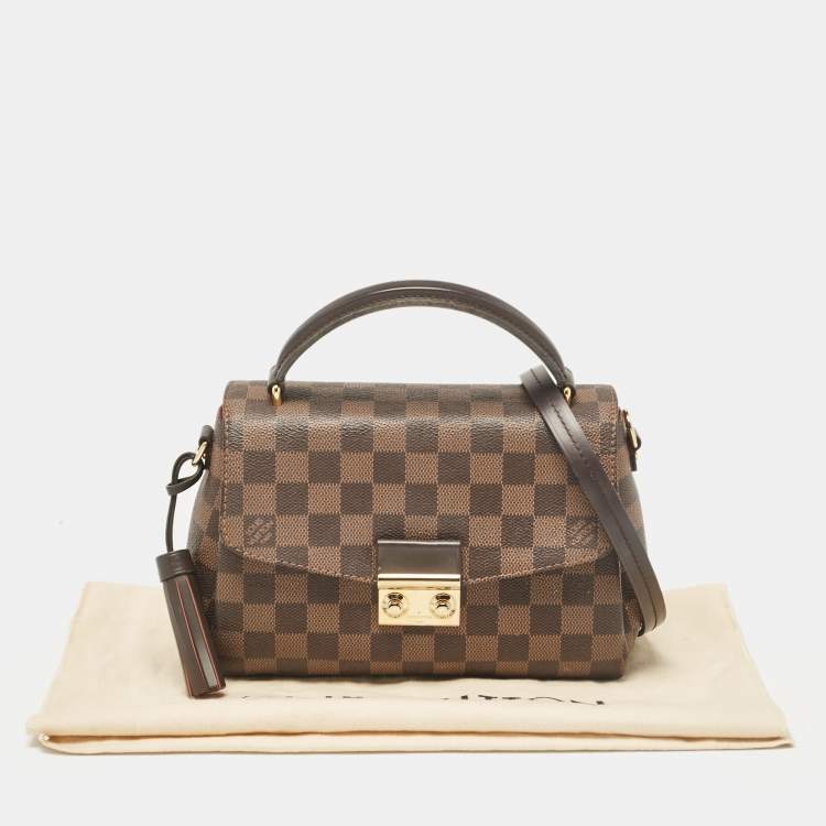 Pre Owned Louis Vuitton Damier Ebene Canvas Croisette Bag