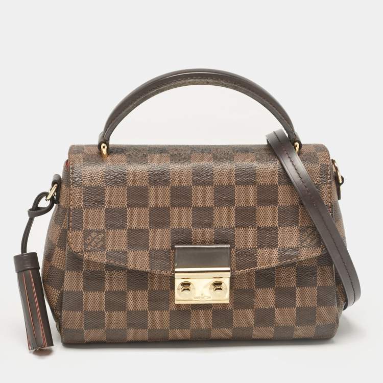 Pre Owned Louis Vuitton Damier Ebene Canvas Croisette Bag