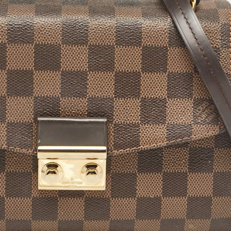 Pre Owned Louis Vuitton Damier Ebene Canvas Croisette Bag