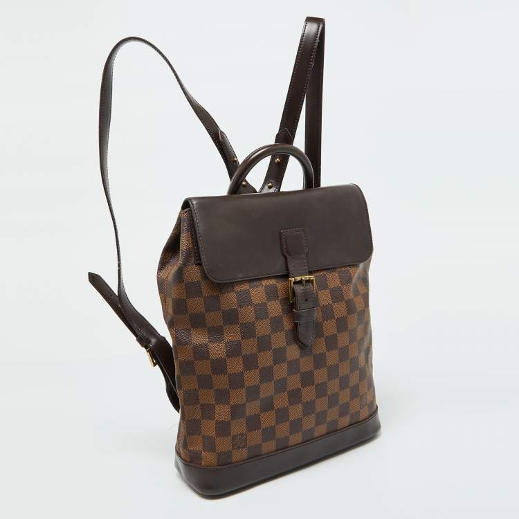 Pre Owned Louis Vuitton Damier Ebene Canvas Soho Backpack
