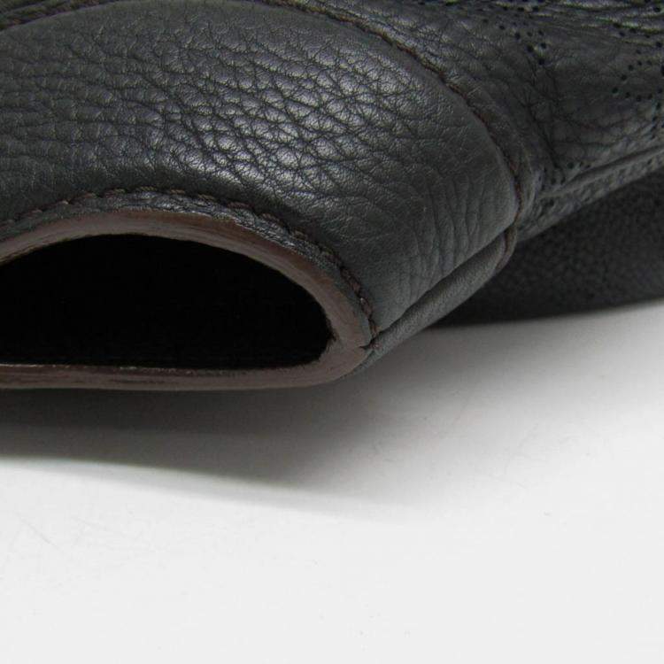 Pre Owned Louis Vuitton Noir Mahina Leather PM Cirrus Satchel Bag