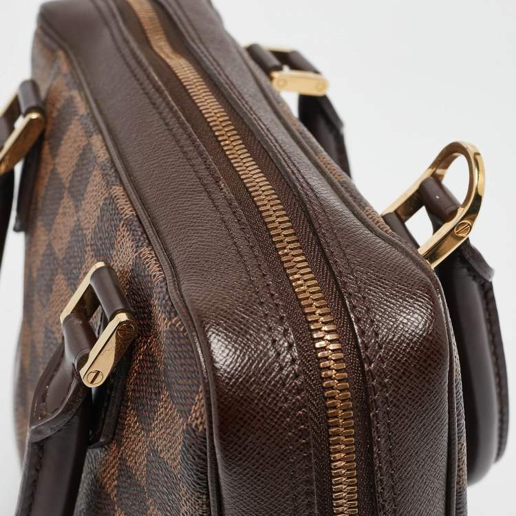 Pre Owned Louis Vuitton Damier Ebene Canvas and Leather Brera Bag