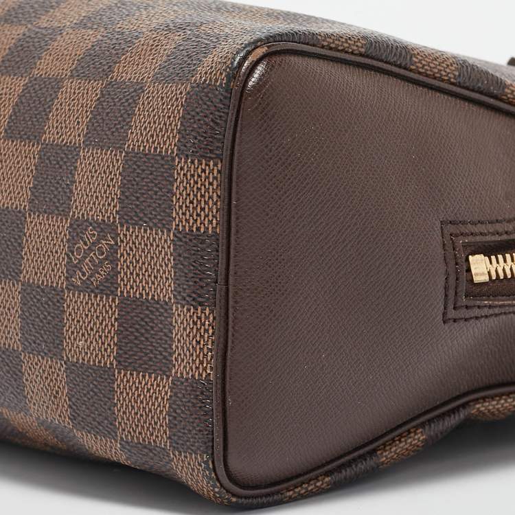 Pre Owned Louis Vuitton Damier Ebene Canvas and Leather Brera Bag